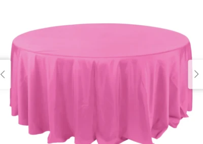 Fuchsia table linens